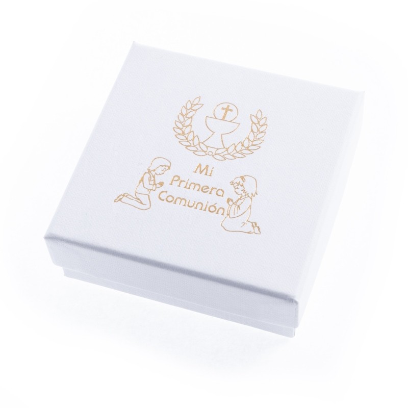 Caja 1ª Comunión juego + cadena 86x86x33 mm.